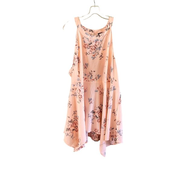 torrid Tops - Torrid Blush Pink Floral Sleeveless Blouse Size 3X NWT